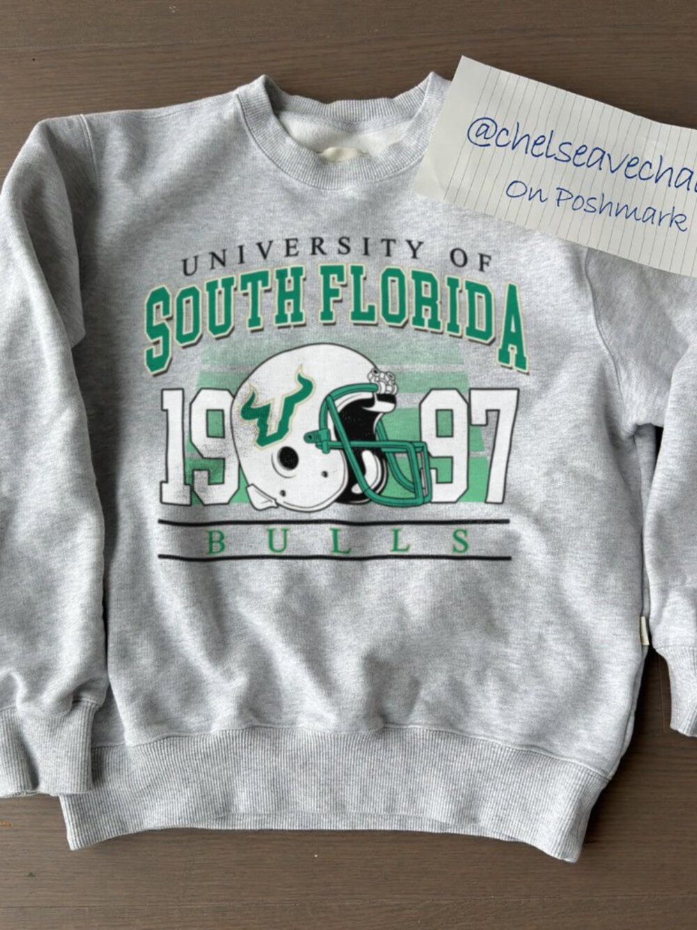 Vintage University of South Florida Bulls Football Sweatshirt, Retro NCAA Shirt
